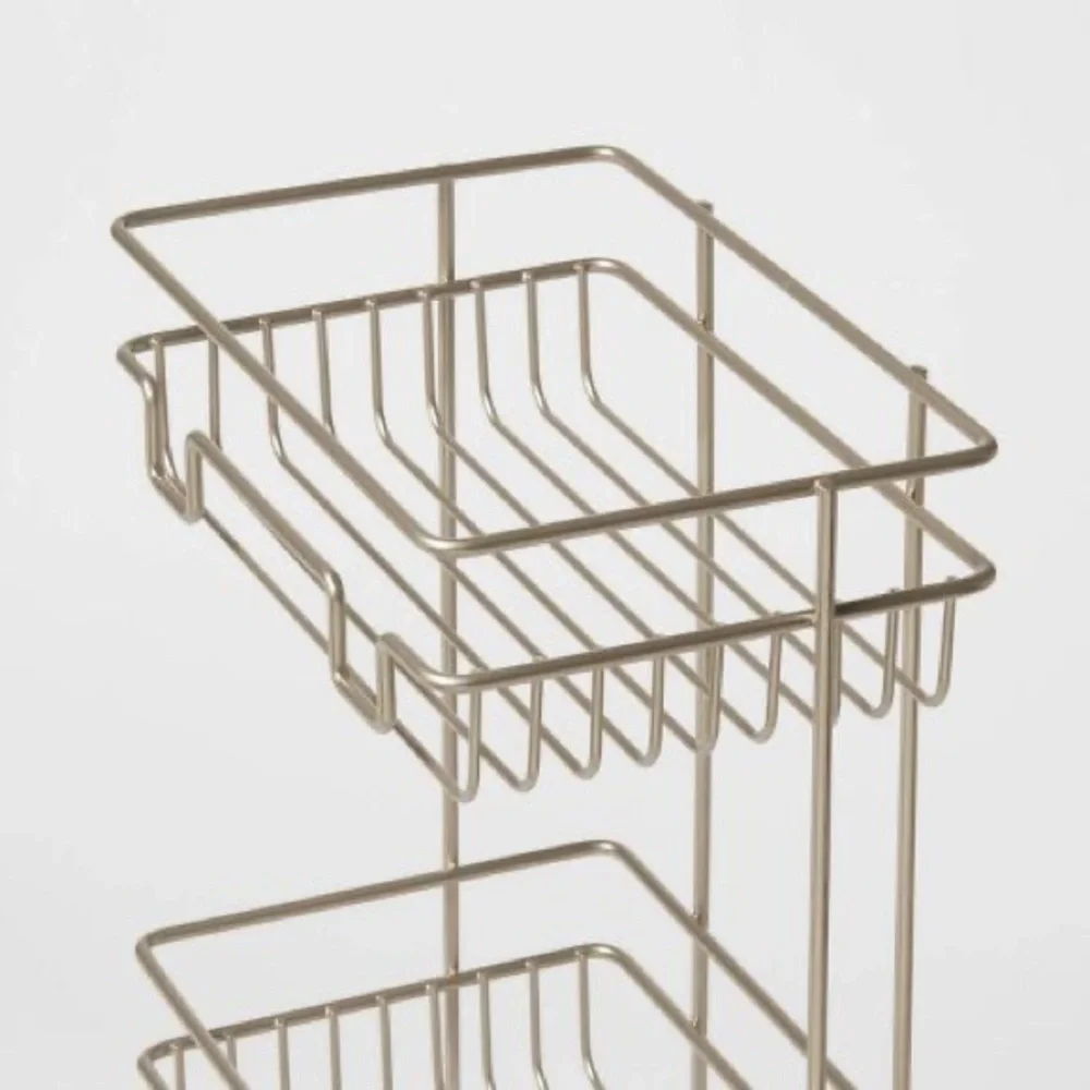 Shower cart caddy shelf organizer three shelves for all necessities